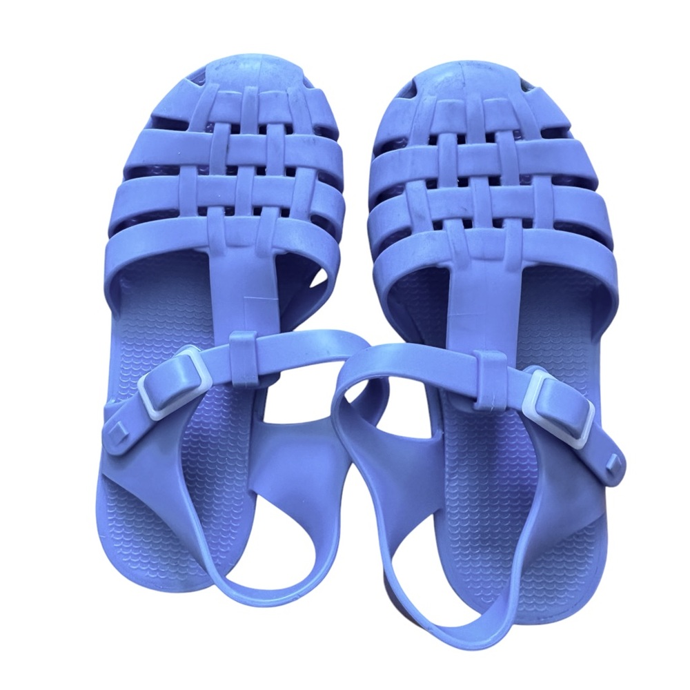 TINY COTTONS Kids Jelly Sandals, Light Blue, Size US 10 / EUR 27